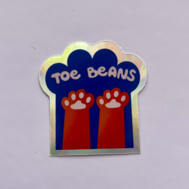 Holograafinen vinyylitarra “Toe Beans”