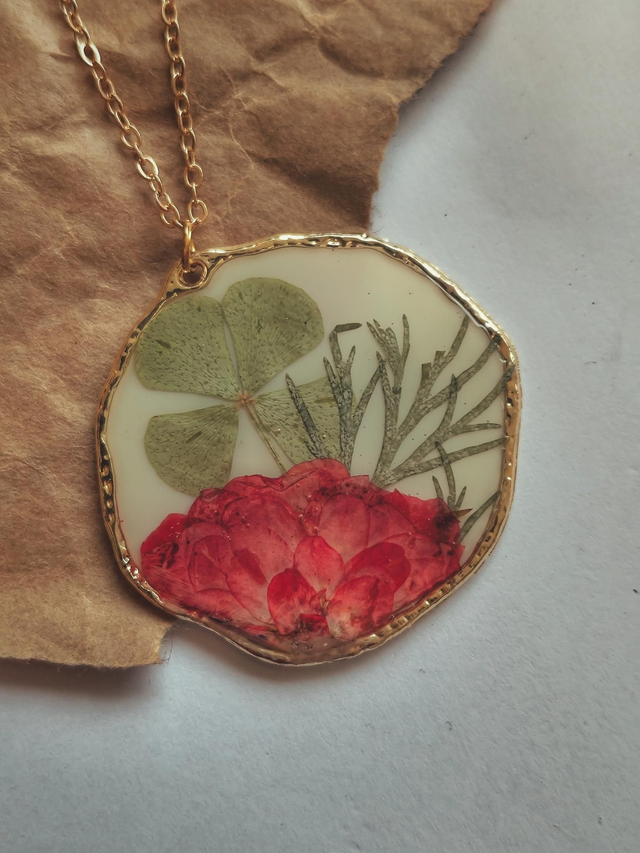 Preserved Floral Necklace