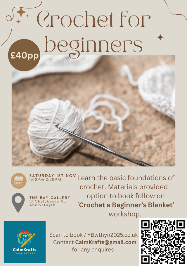 Workshops - Crochet for Beginners - Half day Workshop
