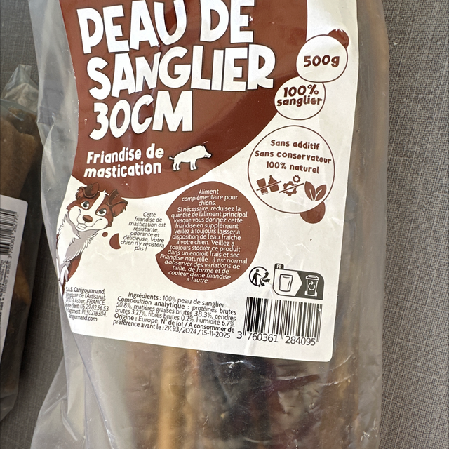 Peaux de sanglier 30cm