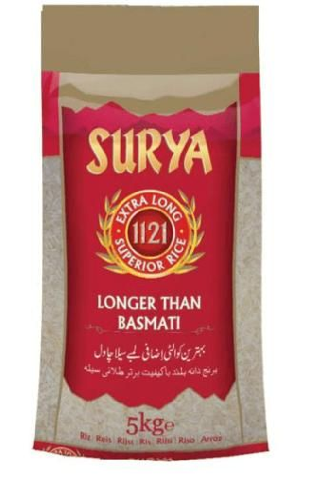 Basmati Rice Surya 1121 Extra Long Superior 5kg