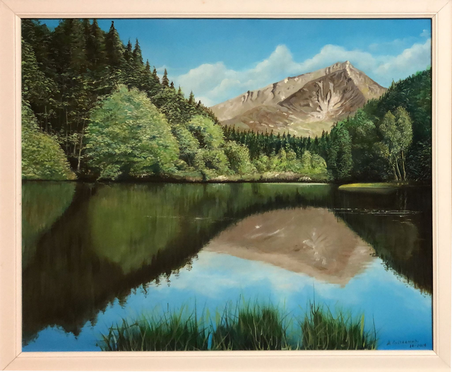 Lago, olio su tela 40 x 50 cm. (Daniele Poltronieri)