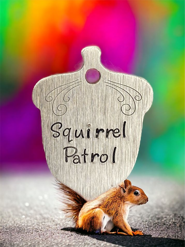 Acorn Shaped Brass Pet ID tag