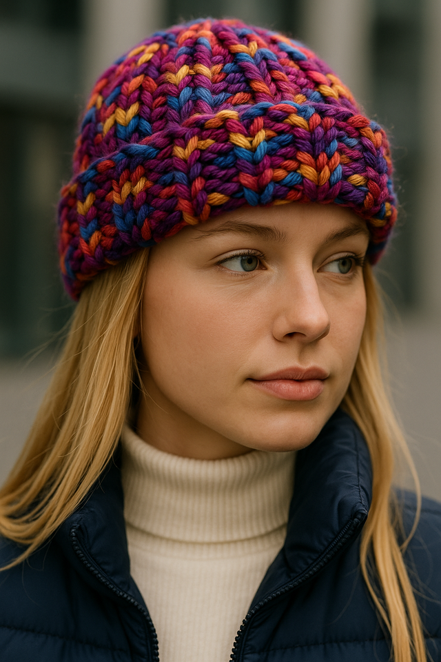 Sacha - Bonnet effet camouflage multicolore