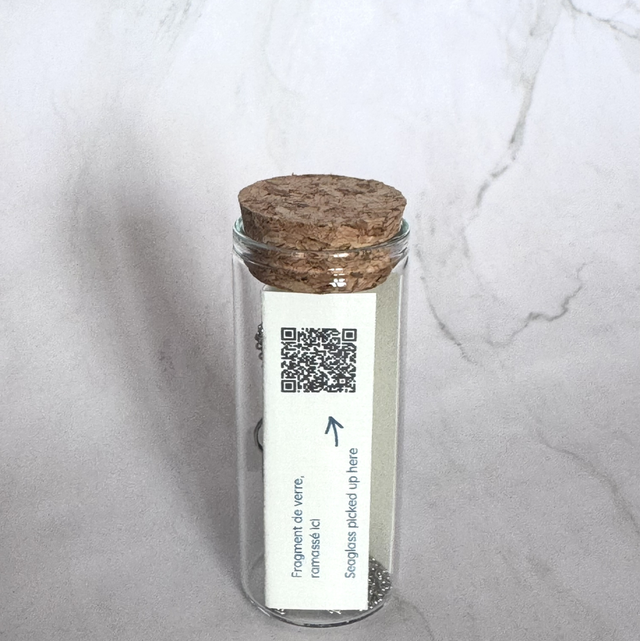 Collier Trésor marin argenté vert foncé