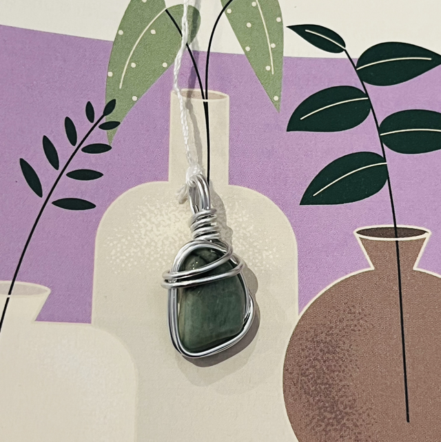 Pendentif - émeraude 