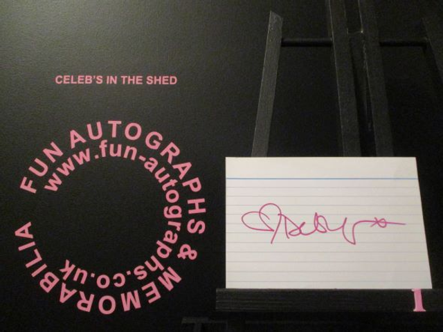 Debbie Chazen Authentic Autographed Index Card (1)