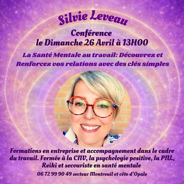 SILVIE LEVEAU ♥ La Santé Mentale au travail: Découvrez et Renforcez vos relations avec des clés simples