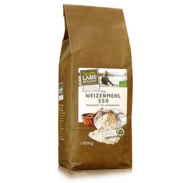 Rolle Mühle Weizenmehl Type 550, 1kg Packung