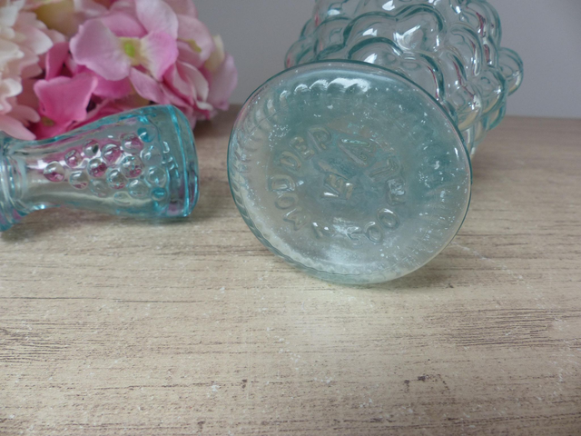 Carafe à vin italienne, bouteille en verre aqua raisins, bouteille grappes de raisins, Mod Dep Italie, souvenir saison vendanges, déco bar