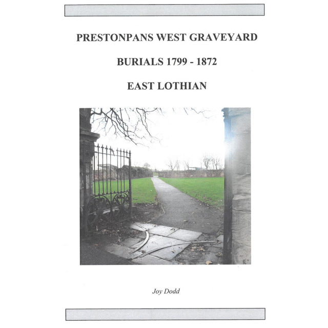 Prestonpans West Graveyard, East Lothian Burials 1799-1872