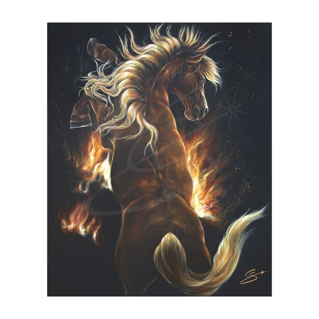 Cheval Feu &quot;Pyros&quot;