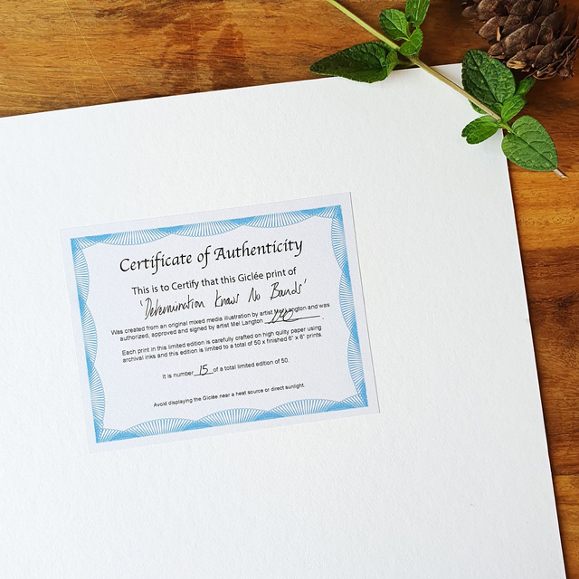 Determination Knows No Bounds - Empowering Limited Edition Giclée Print