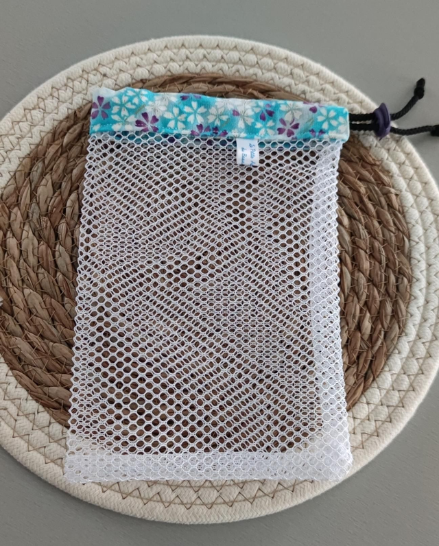 Filet de lavage bleu