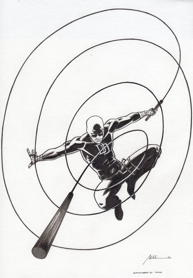 2023 - Murdocktober 22 - Spiral - ORIGINAL, A4 (8.3x11.7)