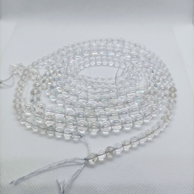 Cristal de Roche / Boule de 6 mm à l&#039;unité / Pierres Naturelles Rondes et Polies