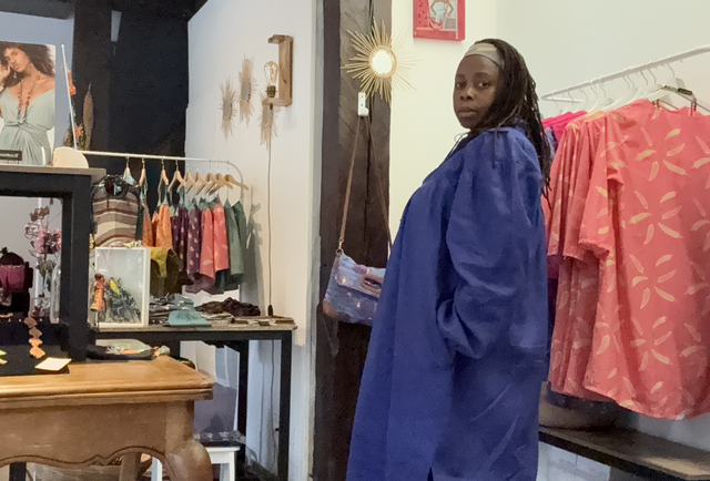 Robe Yemandja bleu Klein