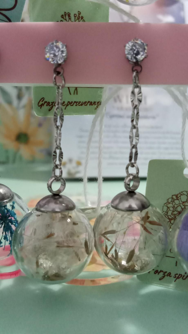 Orecchini " wish" tarassaco