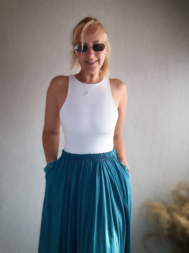 Blue Jean Maxirock Reia