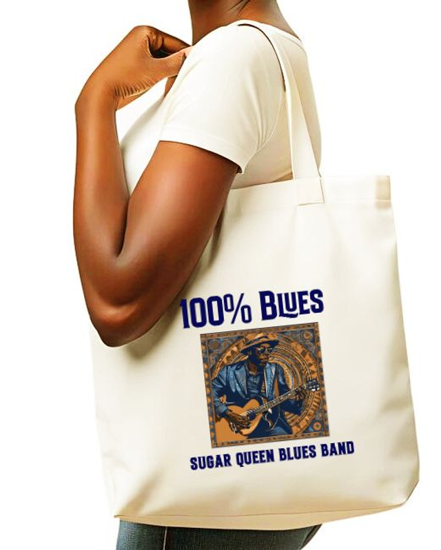 𝟏𝟎𝟎% 𝐁𝐥𝐮𝐞𝐬 Tote Bag