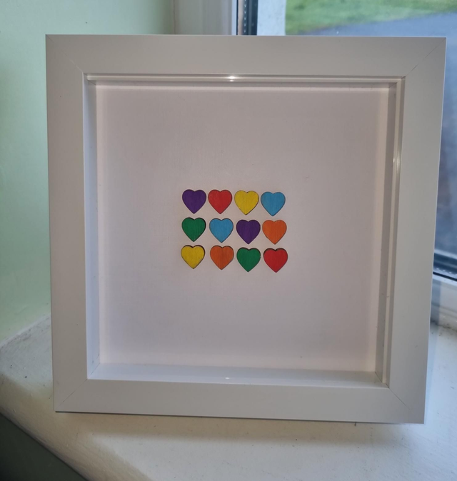 Rainbow Heart Frame