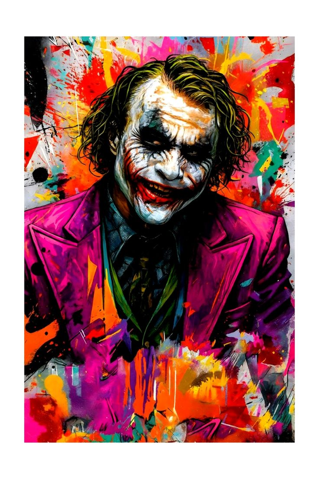 Joker Batman Movies Art Print