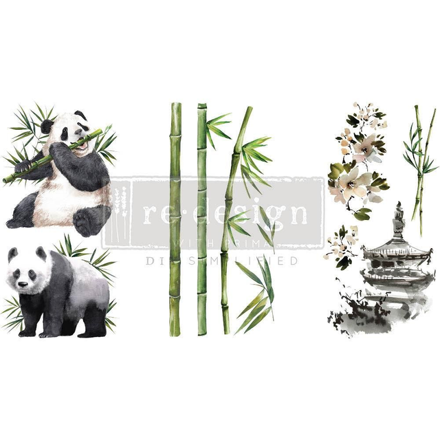 6x12 Re-design Decor Transfer - Panda Sweet