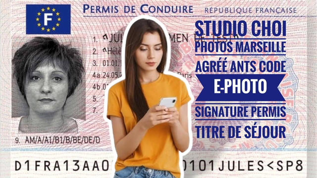 CODE E-PHOTO - PERMIS DE CONDUIRE - TITRE DE SÉJOUR - CARTE DE RÉSIDENT - TITRE DE VOYAGE ÉTRANGER -ADULTE MAJEUR +18 ANS