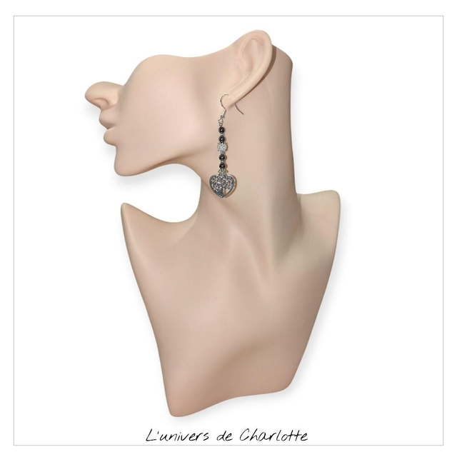 Boucles d'oreilles "Hématite" BO-138