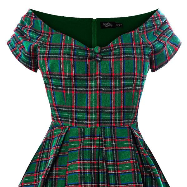 Lily Dress Green Check 