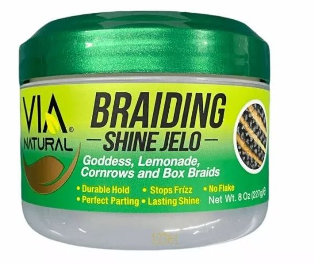  VIA NATURAL: BRAID SHINE JELO- REGULAR 8OZ