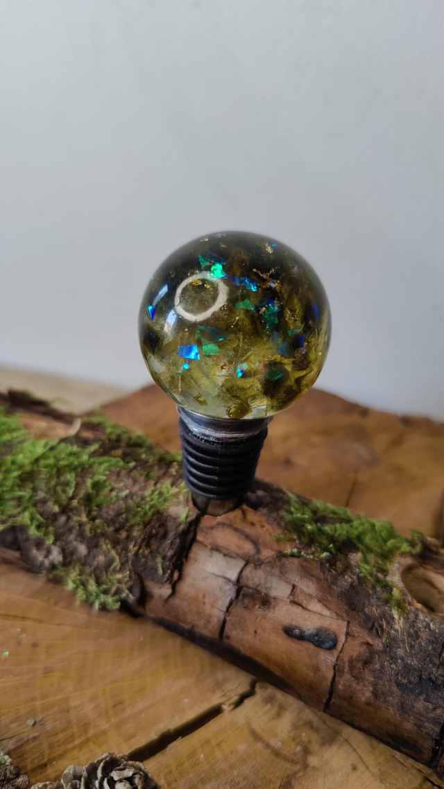 Bouchon de bouteilles réutilisable holographique modèle kaki