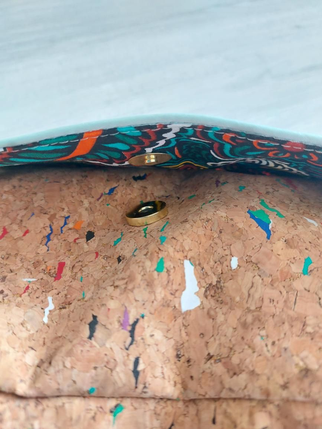 Sac banane en tissus liège et wax