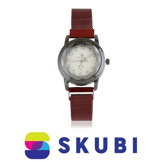 Dámské magnetické hodinky červené - KURREN JG Z3107