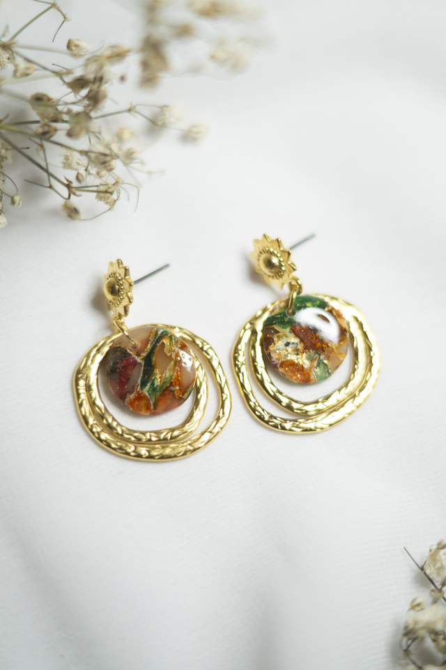 Coloris éclats automne - Boucles Sun