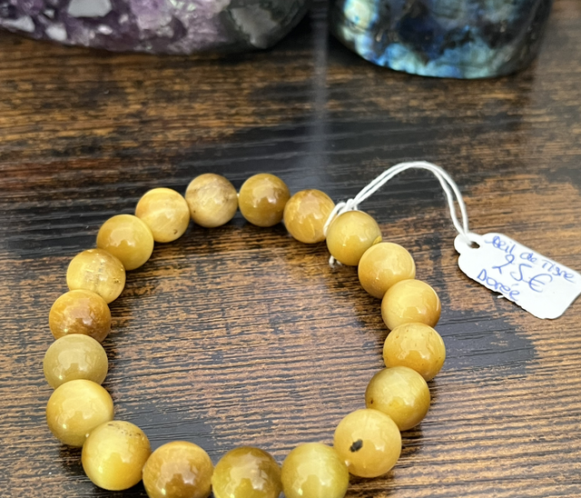 Bracelet d’Oeil de Tigre Jaune 