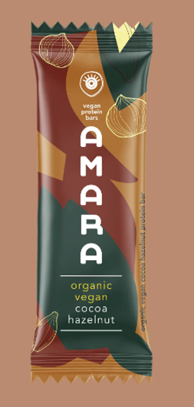 Amara : Vegan Protein Bar Cacao Hazelnut 
