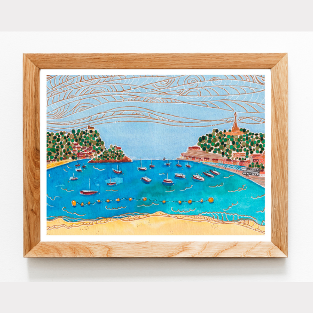 Playa de la Concha - Artprint