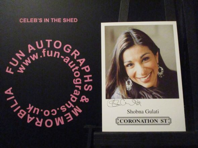 Shobna Gulati (Sunita Alahan) Original Coronation Street Pre-Print Cast Card
