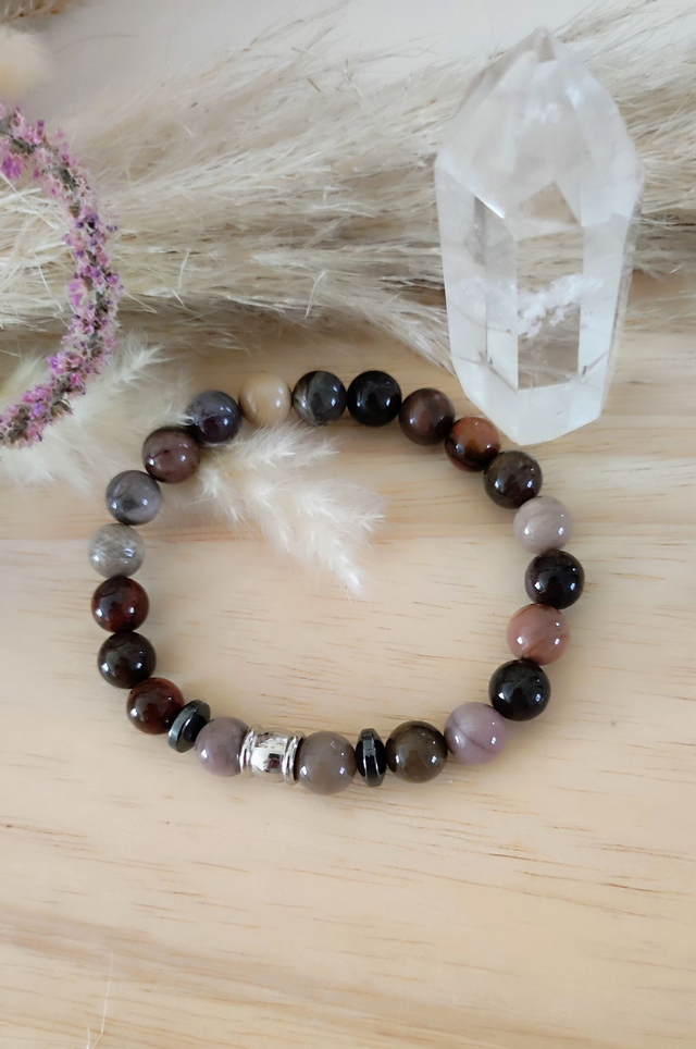 Bracelet "Sérénité" Bois fossilisé