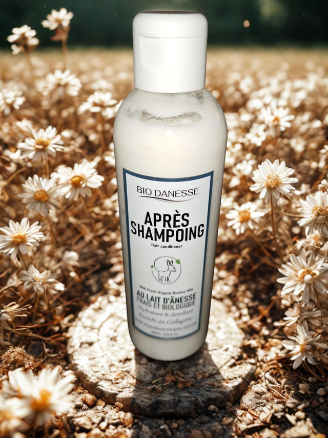 Après shampooing au lait d'ânesse 