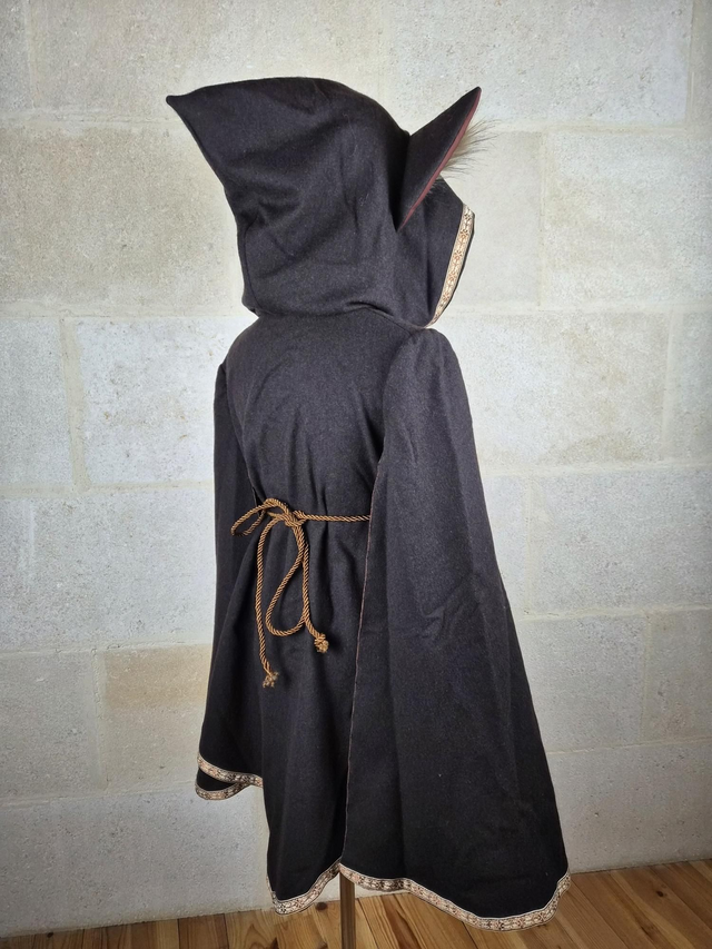 Cape à oreilles + Ceinture Marron