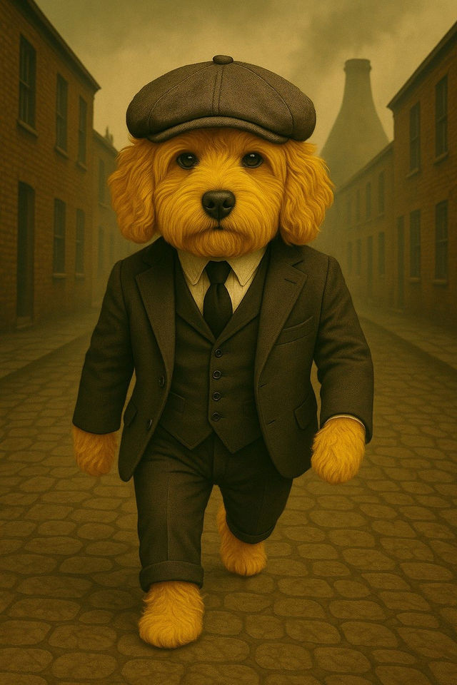 Cockapoo Framed Canvas Peaky Pooch