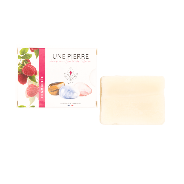 Savon pierre naturelle framboise