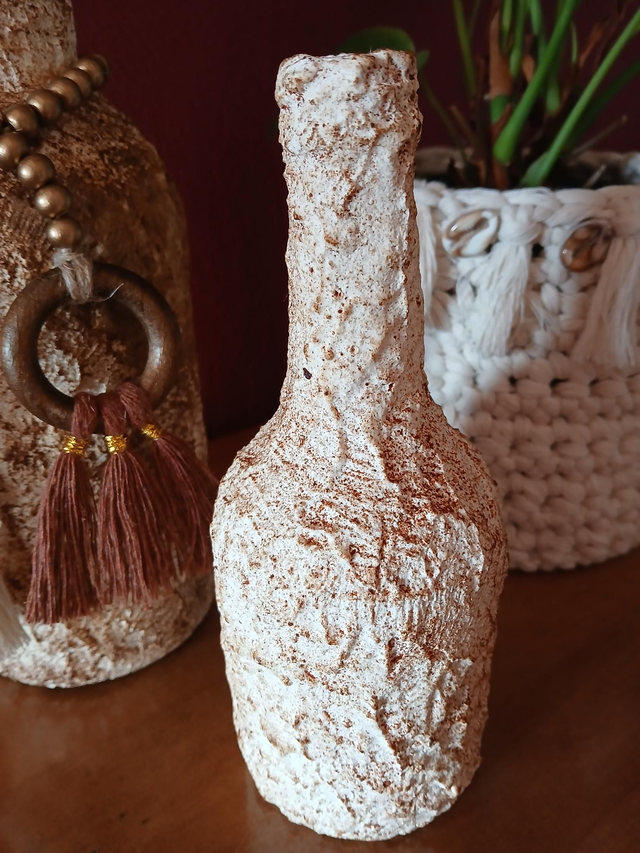 Vases décoratifs texturés style artisanal