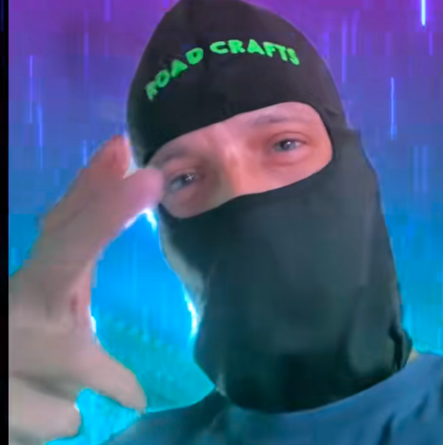 Customised motorbike face covering with your text