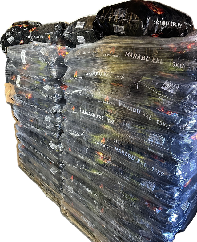Marabu Restaurant houtskool XXL | 225kg (15 zakken) | GRATIS verzonden