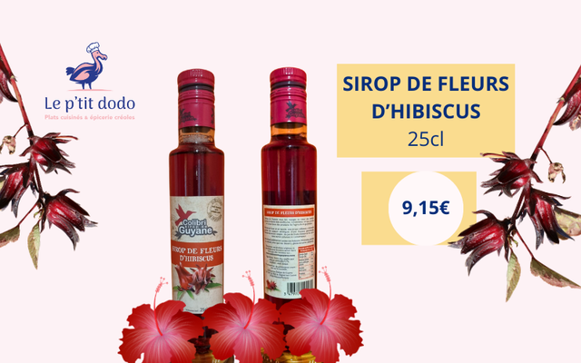 Sirop de fleurs d'hibiscus