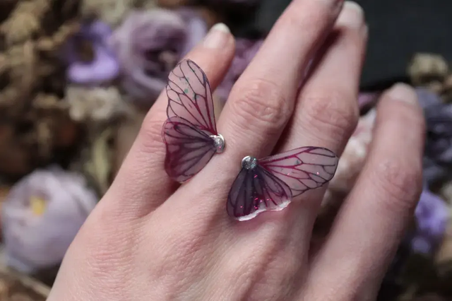 Bague- Pourpre scintillant