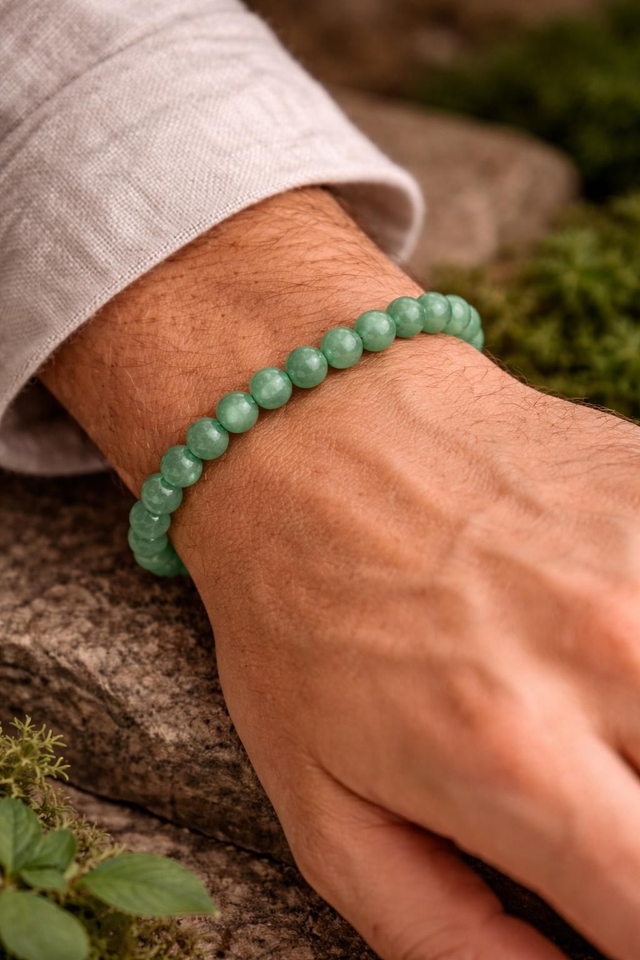 Bracelet AVENTURINE VERTE 8 mm – Douceur, Equilibre et Optimisme